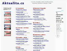 Tablet Screenshot of aktualita.cz